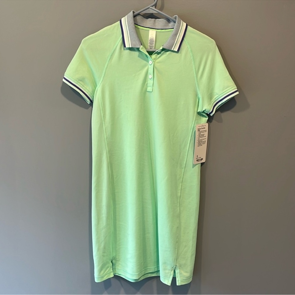Ivivva by Lululemon We Run the Green Girls Dress size 14, NWT.